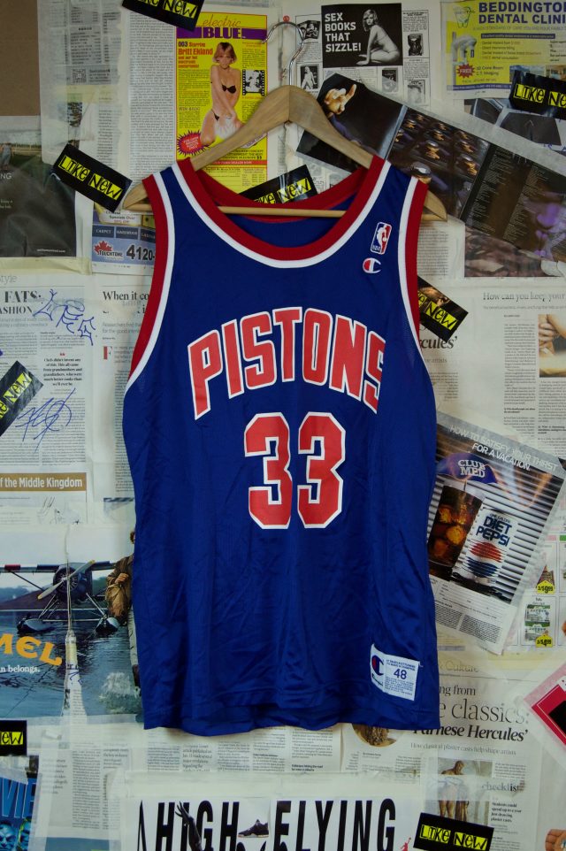 Camiseta Detroit Pistons Grant Hill #33 Champion Vintage - XL/XXL