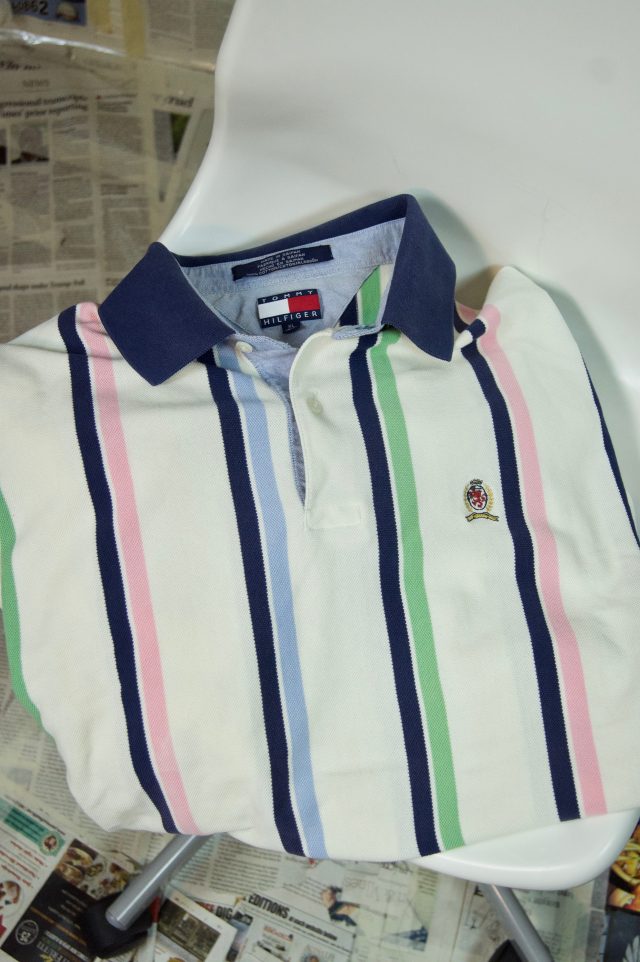 Vintage Hilfiger Striped Polo Shirt (XL) Like New Vintage
