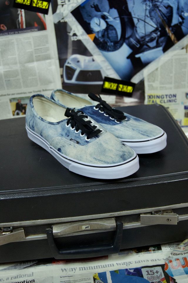 vans acid wash denim shoes